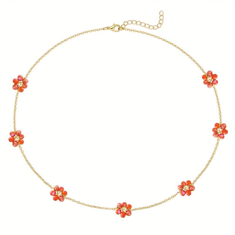 Collier Marguerite - Jaune