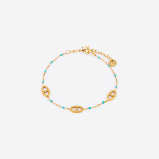 Bracelet Hanaé - Turquoise