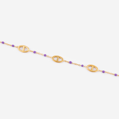 Bracelet Hanaé - Violet