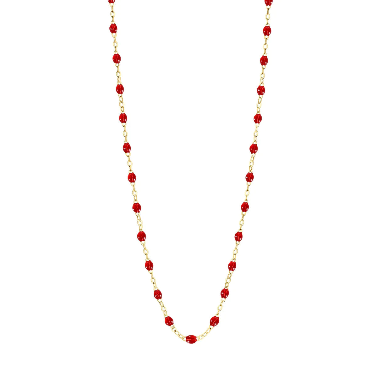 Collier Jade - Rouge