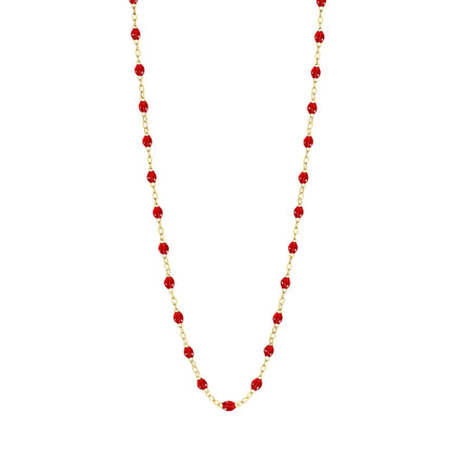 Collier Jade - Rouge